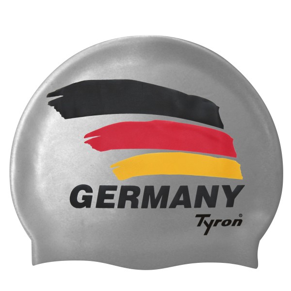TYRON Badekappe "Germany" (silber)